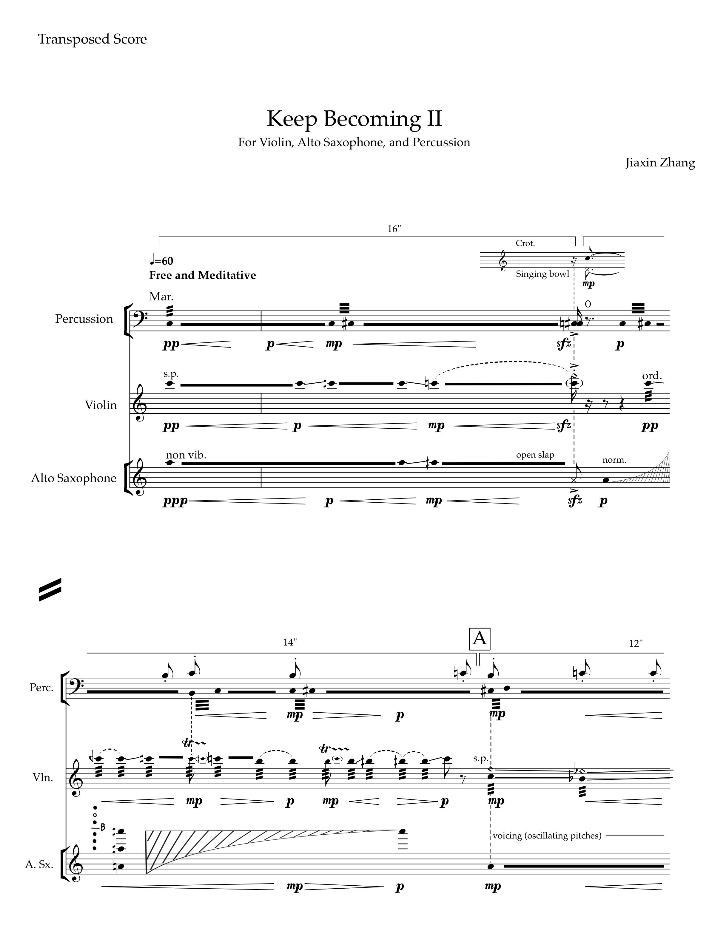 Keep Becoming II score sample 1